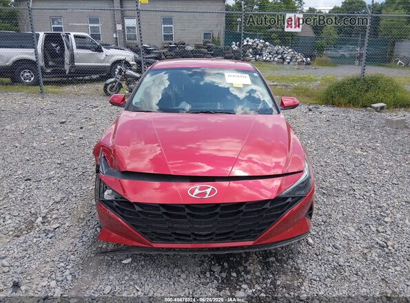 5NPLL4AG2PH116921 2023 HYUNDAI ELANTRA Red Widok zestawu wskaźników
