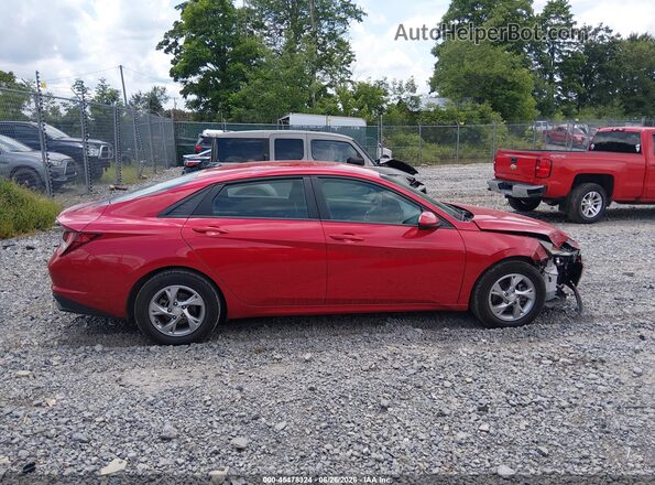 5NPLL4AG2PH116921 2023 HYUNDAI ELANTRA Red Widok wnętrza z tyłu