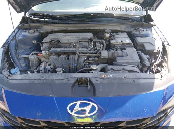 5NPLL4AG3MH049354 2021 HYUNDAI ELANTRA Blue Rear view