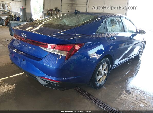 5NPLL4AG3MH049354 2021 HYUNDAI ELANTRA Blue Rear right