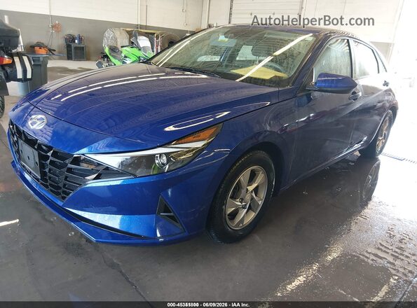 5NPLL4AG3MH049354 2021 HYUNDAI ELANTRA Blue Front left