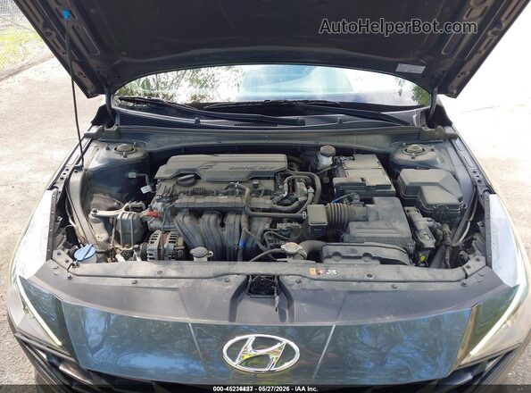 5NPLL4AG4MH042395 2021 HYUNDAI ELANTRA Gray Rear view