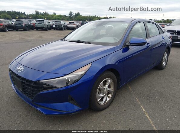 5NPLL4AG4MH047029 2021 HYUNDAI ELANTRA Blue Vista tres cuartos delantera izquierda