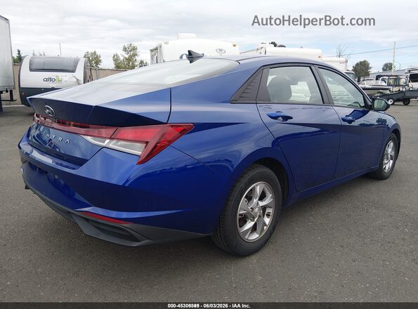 5NPLL4AG4MH047029 2021 HYUNDAI ELANTRA Blue Trasero derecho
