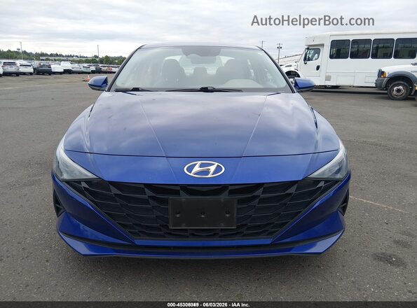 5NPLL4AG4MH047029 2021 HYUNDAI ELANTRA Blue Vista del cuadro de instrumentos