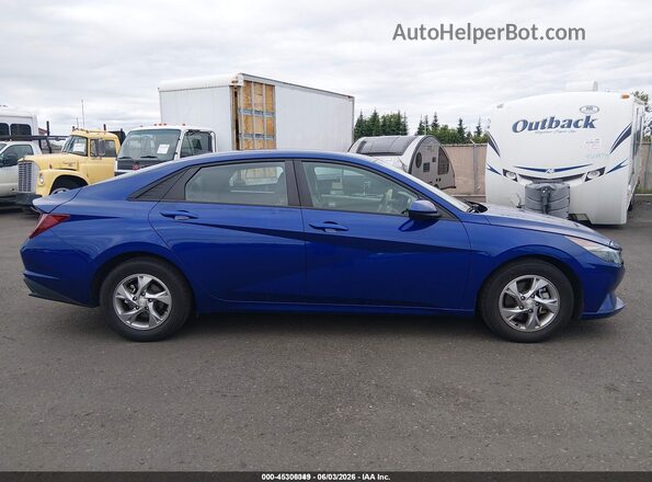 5NPLL4AG4MH047029 2021 HYUNDAI ELANTRA Blue Vista interior trasera