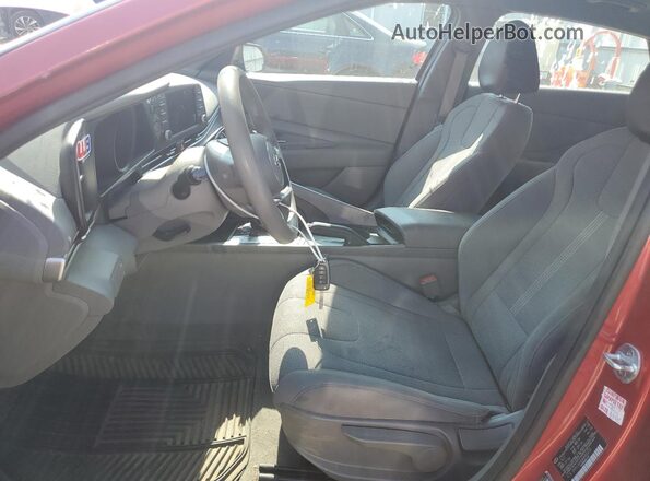 5NPLL4AG5MH050733 2021 HYUNDAI ELANTRA Red წინა სალონის ხედი