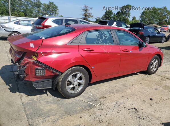 5NPLL4AG5MH050733 2021 HYUNDAI ELANTRA Red უკანა მარჯვენა