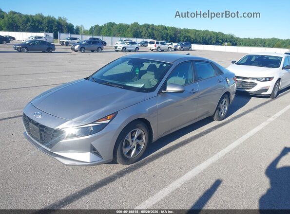 5NPLL4AG6MH047257 2021 HYUNDAI ELANTRA Серебряный Передняя левая четверть