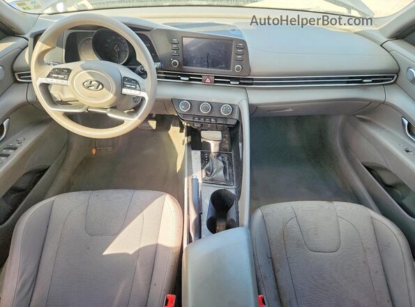 5NPLL4AG8MH016348 2021 HYUNDAI ELANTRA Black Առջևի վահանակի տեսք