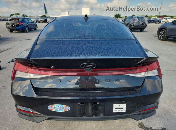 5NPLL4AG8MH016348 2021 HYUNDAI ELANTRA Black Հետևի տեսք