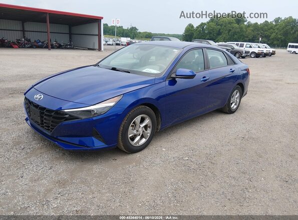 5NPLL4AG8MH044425 2021 HYUNDAI ELANTRA Blue Front left
