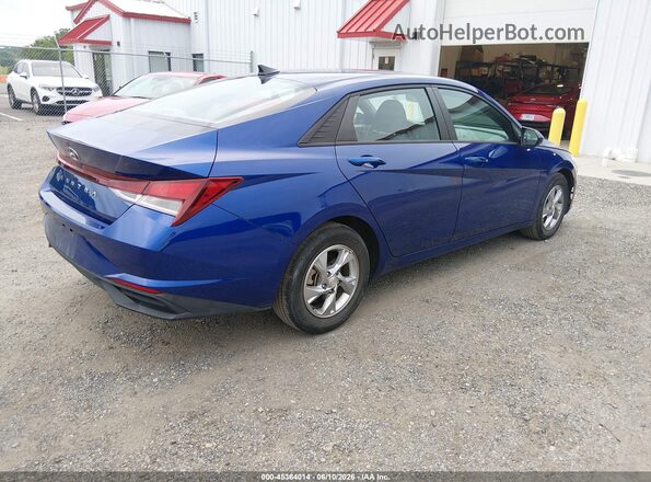 5NPLL4AG8MH044425 2021 HYUNDAI ELANTRA Blue Rear right