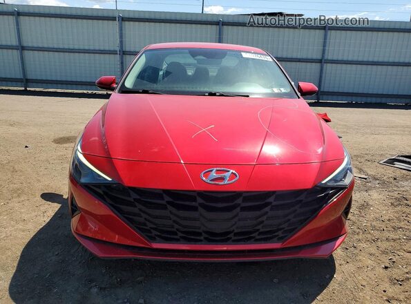 5NPLL4AG9MH011188 2021 HYUNDAI ELANTRA Red Vista frontal