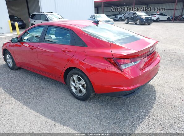 5NPLL4AG9MH046507 2021 HYUNDAI ELANTRA Red Tył lewy