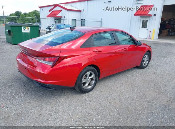 5NPLL4AG9MH046507 2021 HYUNDAI ELANTRA Red Tył prawy
