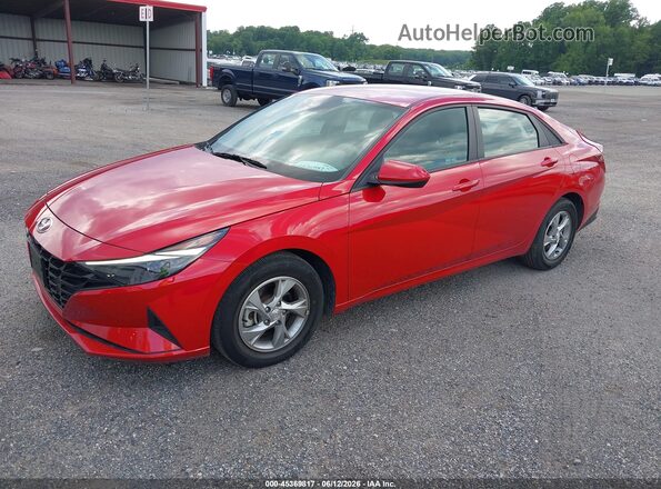 5NPLL4AG9MH046507 2021 HYUNDAI ELANTRA Red Przód lewy
