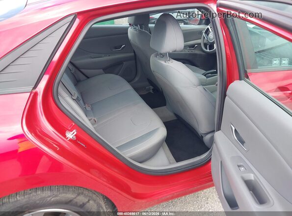 5NPLL4AG9MH046507 2021 HYUNDAI ELANTRA Red Widok naklejki z numerem VIN
