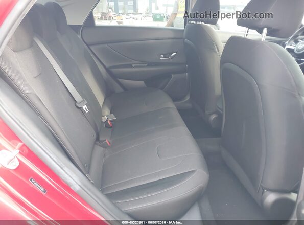 5NPLL4AG9MH051044 2021 HYUNDAI ELANTRA Red Widok naklejki z numerem VIN