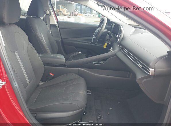 5NPLL4AG9MH051044 2021 HYUNDAI ELANTRA Red Widok wnętrza z przodu