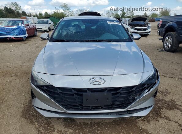5NPLL4AGXMH016660 2021 HYUNDAI ELANTRA Silver Front view