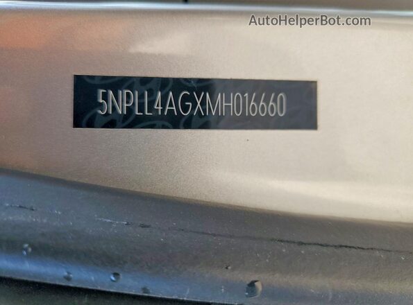 5NPLL4AGXMH016660 2021 HYUNDAI ELANTRA Silver Engine compartment view