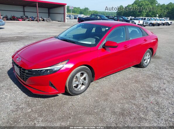 5NPLL4AGXMH046841 2021 HYUNDAI ELANTRA Red Front left