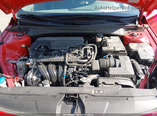 5NPLL4AGXMH046841 2021 HYUNDAI ELANTRA Red Rear view