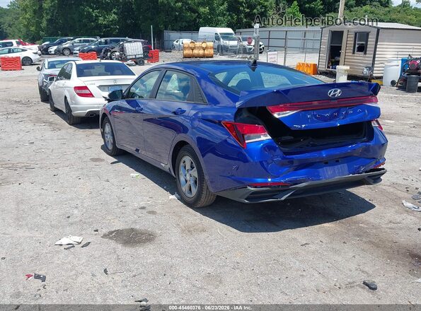 5NPLL4AGXMH050324 2021 HYUNDAI ELANTRA Blue Rear left