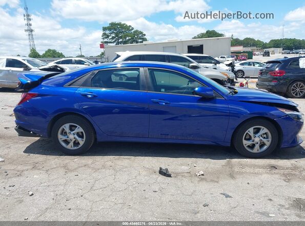 5NPLL4AGXMH050324 2021 HYUNDAI ELANTRA Blue Rear interior view