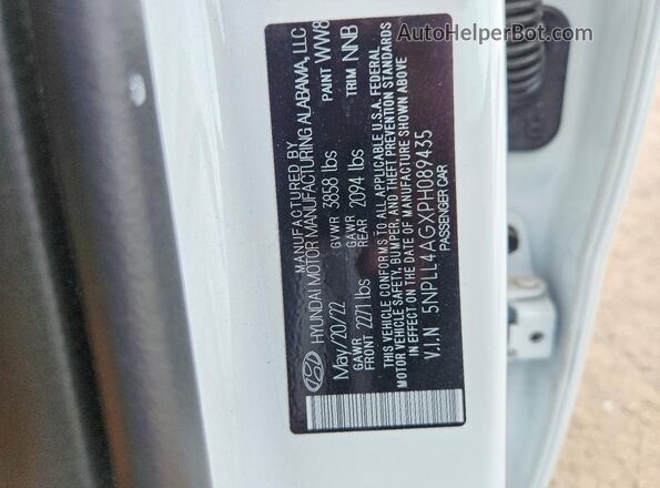 5NPLL4AGXPH089435 2023 HYUNDAI ELANTRA White ძრავის განყოფილების ხედი