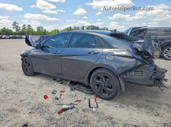 5NPLM4AG0MH004434 2021 HYUNDAI ELANTRA Gray Rear left
