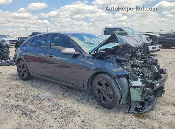 5NPLM4AG0MH004434 2021 HYUNDAI ELANTRA Gray Front right