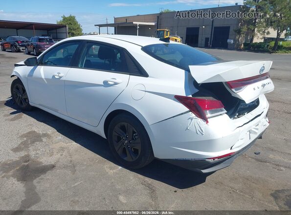 5NPLM4AG0NH065235 2022 HYUNDAI ELANTRA White უკანა მარცხენა