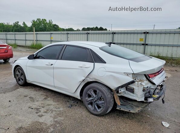 5NPLM4AG1MH007634 2021 HYUNDAI ELANTRA White Trasero izquierdo