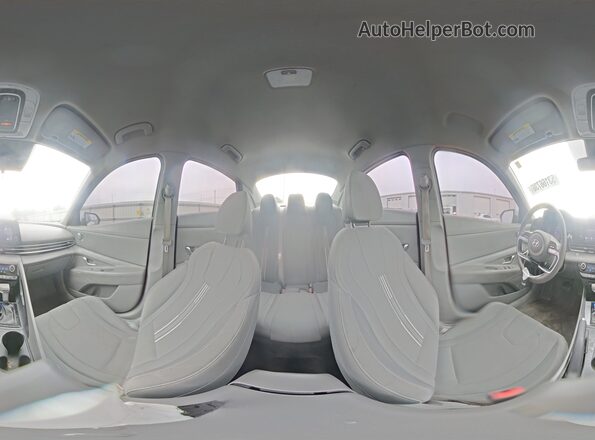5NPLM4AG1MH007634 2021 HYUNDAI ELANTRA White Vista interior de 360 grados