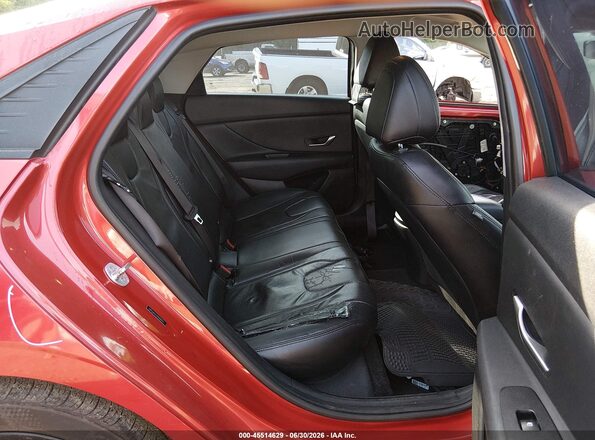 5NPLM4AG2MH000255 2021 HYUNDAI ELANTRA Red Вид наклейки з VIN-кодом