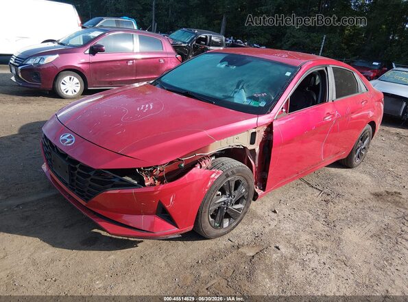 5NPLM4AG2MH000255 2021 HYUNDAI ELANTRA Red Передня ліва чверть