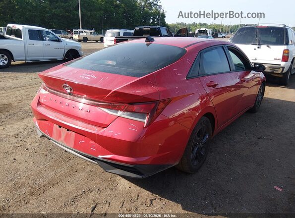 5NPLM4AG2MH000255 2021 HYUNDAI ELANTRA Red Задня права чверть