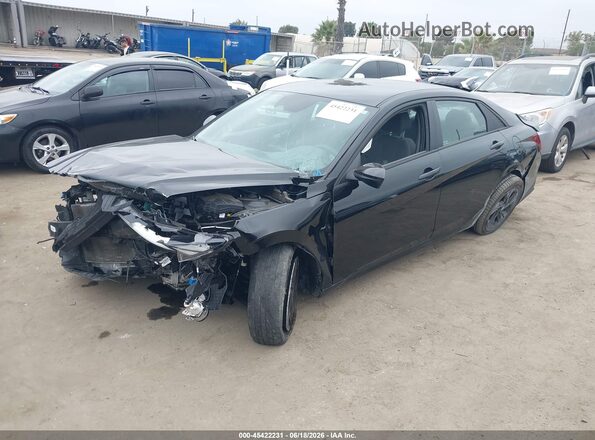5NPLM4AG2MH003205 2021 HYUNDAI ELANTRA Black Передня ліва чверть