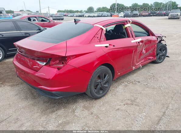 5NPLM4AG2MH044496 2021 HYUNDAI ELANTRA Red Tył prawy
