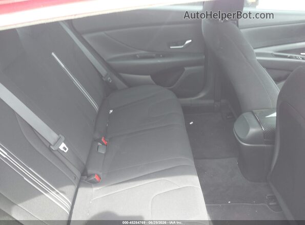 5NPLM4AG2MH044496 2021 HYUNDAI ELANTRA Red Widok naklejki z numerem VIN
