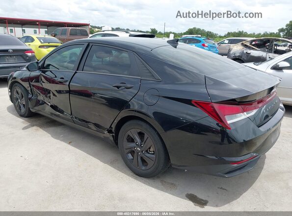 5NPLM4AG2NH053412 2022 HYUNDAI ELANTRA Black უკანა მარცხენა