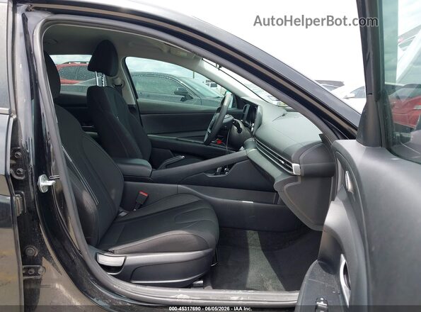 5NPLM4AG2NH053412 2022 HYUNDAI ELANTRA Black წინა სალონის ხედი