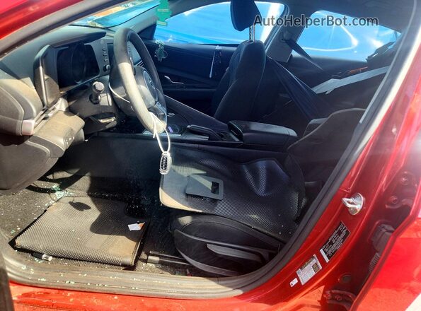 5NPLM4AG2PH114454 2023 HYUNDAI ELANTRA Red Սալոնի դիմացի տեսք