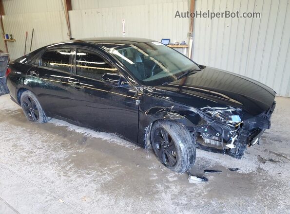 5NPLM4AG3MH025231 2021 HYUNDAI ELANTRA Black Delantero derecho