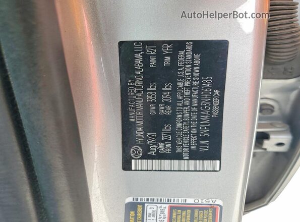 5NPLM4AG3NH061485 2022 HYUNDAI ELANTRA Silver 