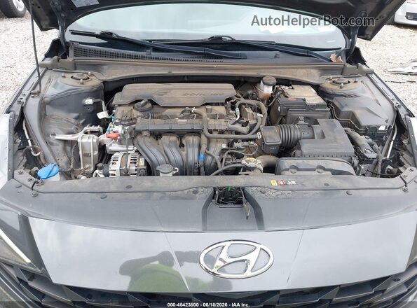 5NPLM4AG3NH070834 2022 HYUNDAI ELANTRA Gray Widok z tyłu