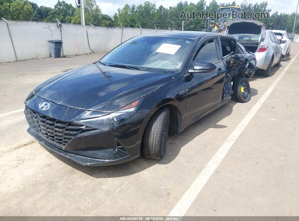 5NPLM4AG3PH101129 2023 HYUNDAI ELANTRA Black Առջևի ձախ երեք քառորդ տեսարան