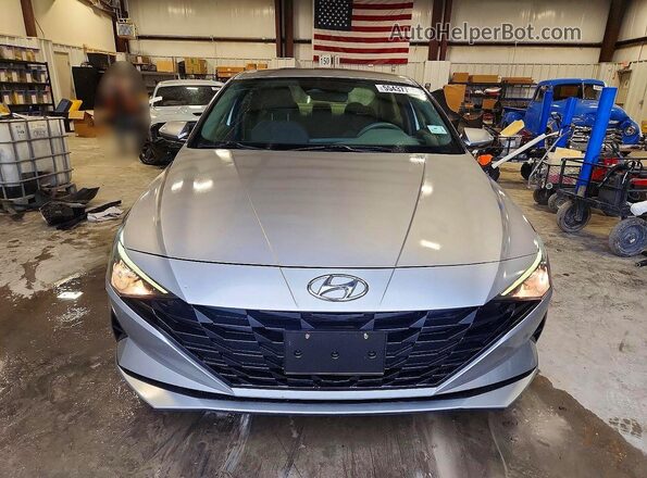 5NPLM4AG4MH046332 2021 HYUNDAI ELANTRA Gray Դիմացի տեսք